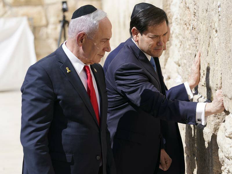 Marco Rubio et Benyamin Netanyahu prient ensemble au Mur des Lamentations à Jérusalem