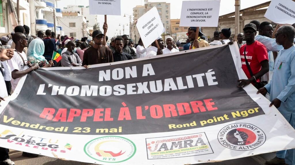 Manifestation au Sénégal liée au débat sur le projet de loi concernant les relations homosexuelles